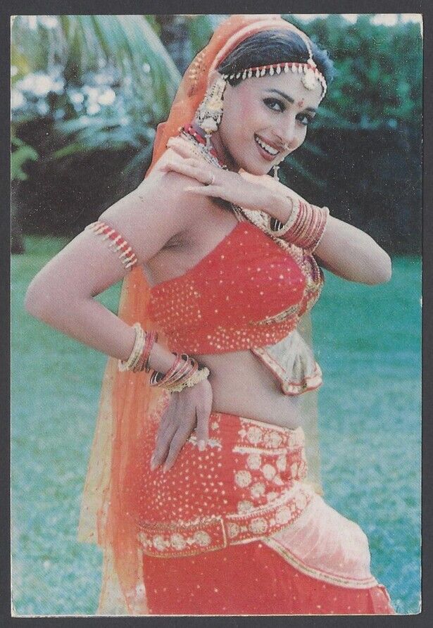 AOP India Bollywood MADHURI DIXIT vintage postcard