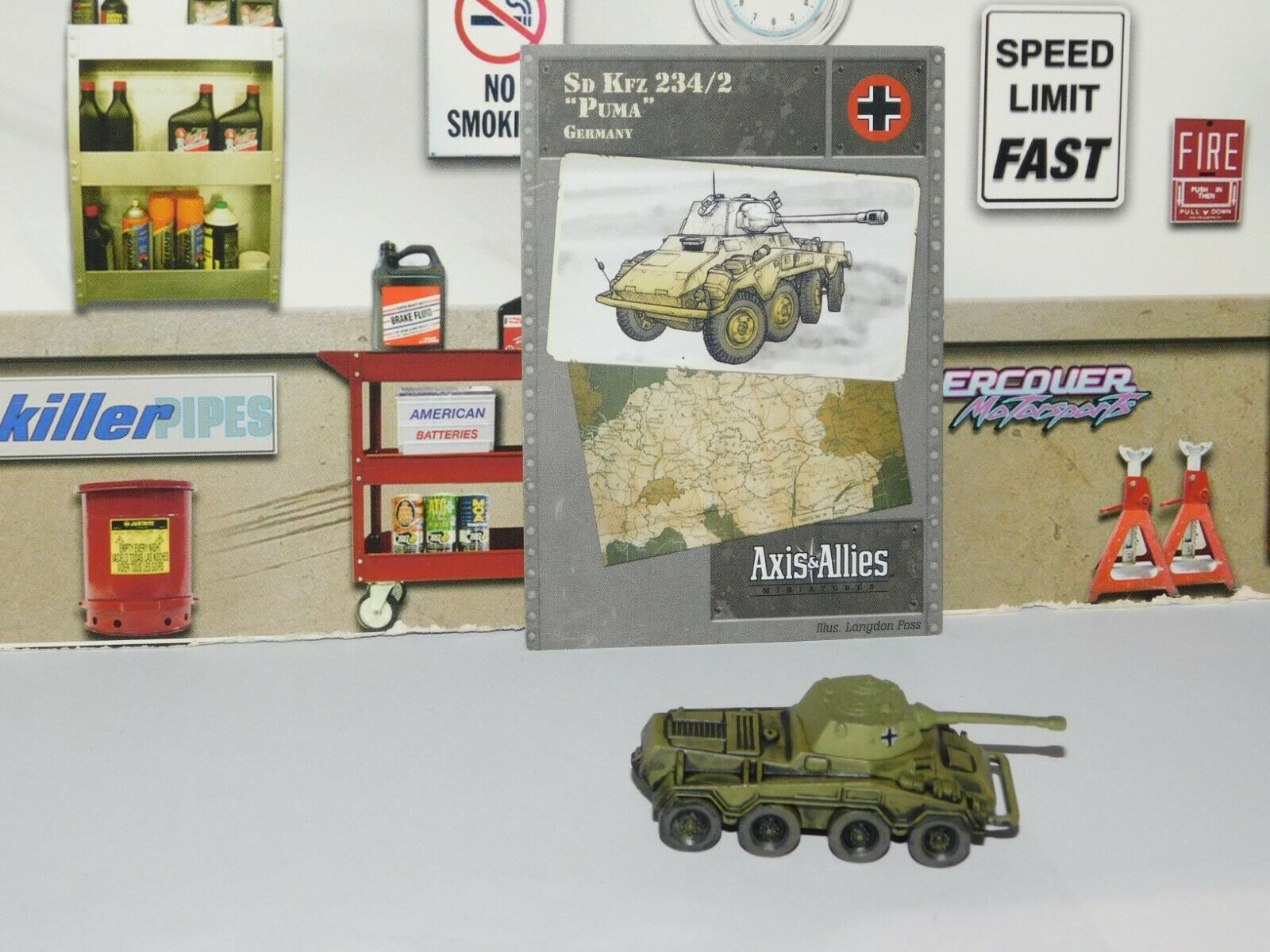 AXIS & ALLIES MINIATURES CONTESTED SKIES #35 SD KFZ 234/2 