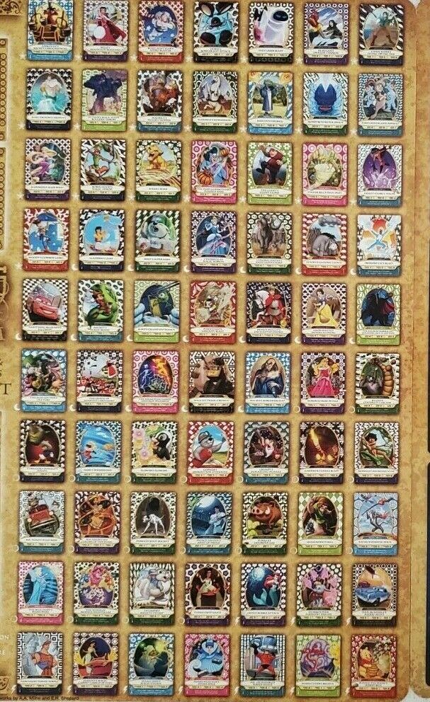 DISNEY SORCERERS OF THE MAGIC KINGDOM  PICK YOUR CARD BUILD YOUR SET 1-70 BOARD