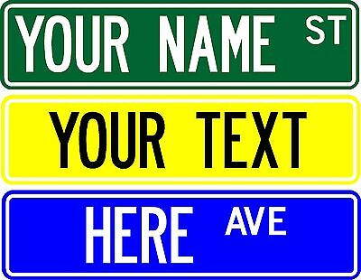 Make Your Own Street Sign, 6"x24" Customize With Any Name Or Text (1 Sided)