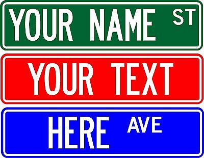 Personalized Custom Street Sign, 6"x24" Make Your Own Sign - Free Shipping