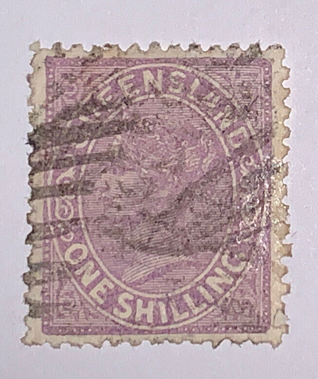 Travelstamps: 1883 Queensland Stamps Scott #70  Queen Victoria Used Ng