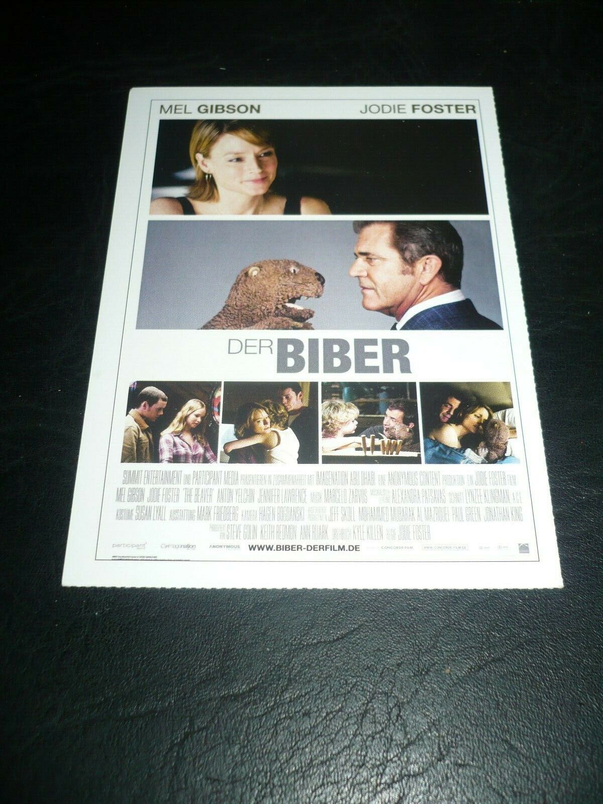 THE BEAVER, film card [Mel Gibson, Jodie Foster]