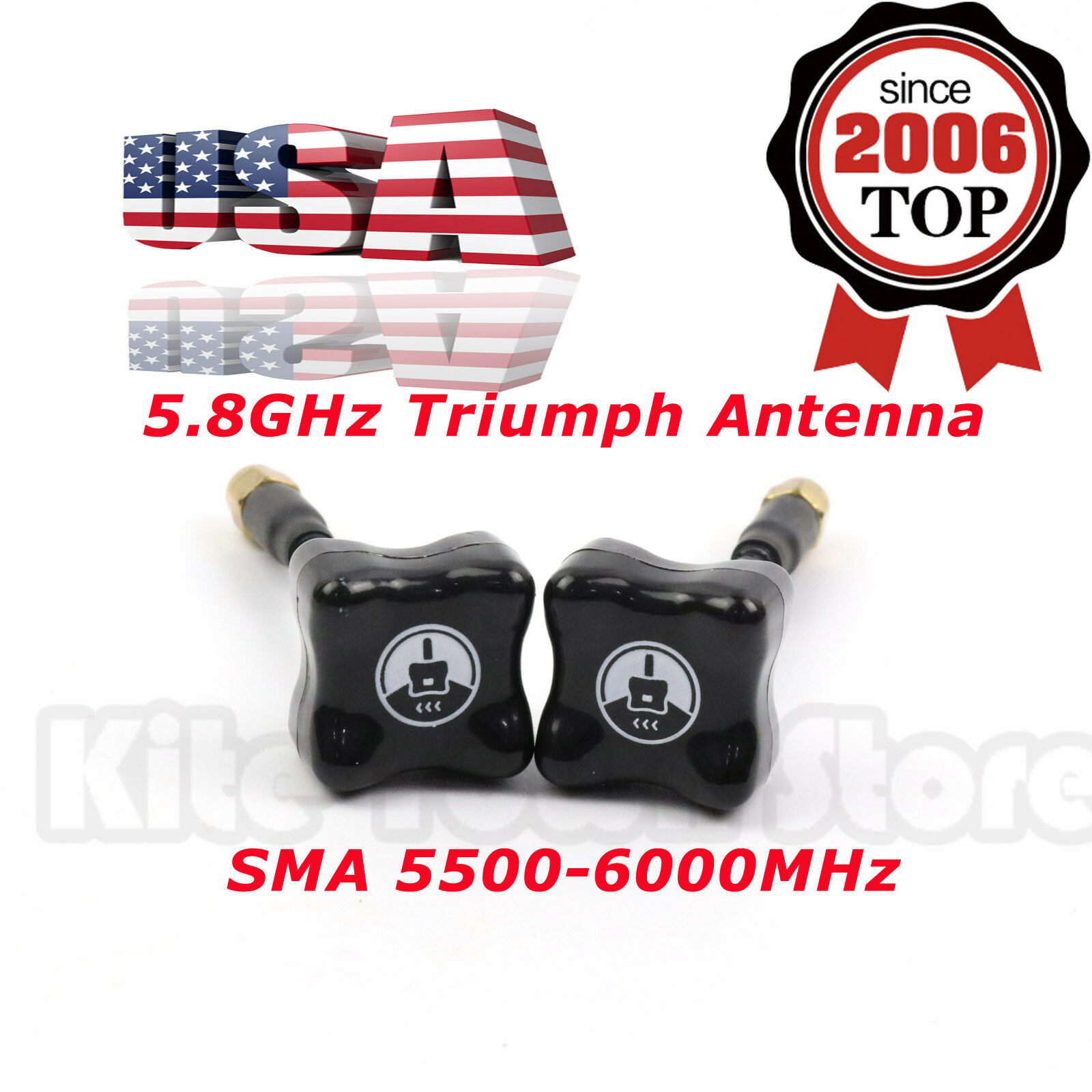 2x For Tbs Team Blacksheep 5.8ghz Triumph Antenna Sma 5500-6000mhz For Fpv
