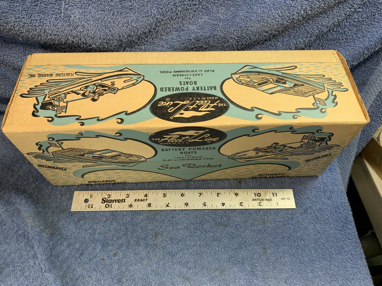 Fleet Line Sea Babe Vintage Box Only - For Battery Powered Speedboat Toy - Boat