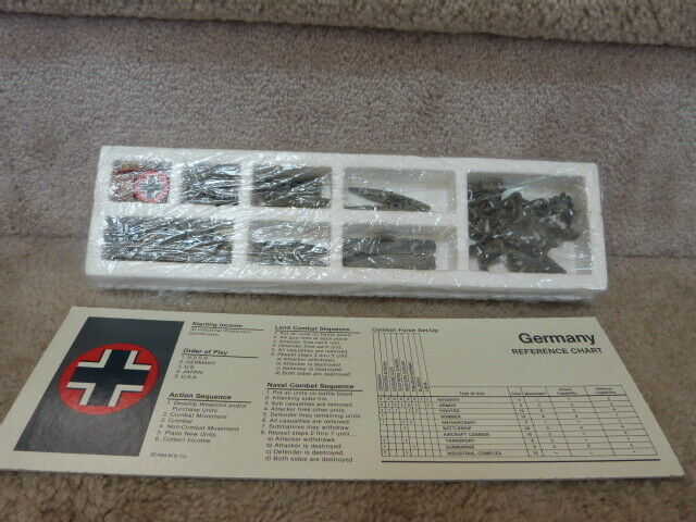 Axis & Allies Second Edition 1986 Complete GERMANY Pieces Punchouts Tray