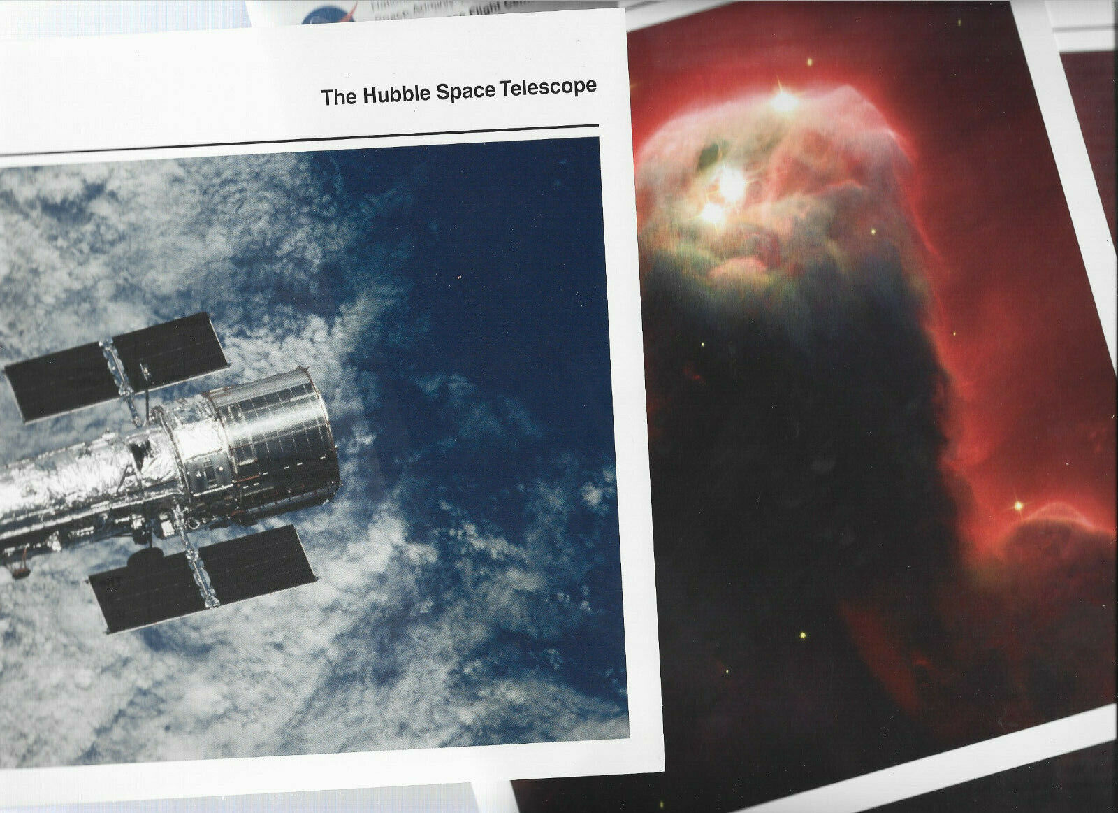 Nasa Hubble Telescope Info Cards Cone Nebula Lot Of 3