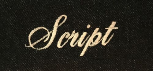 Custom Personalization Embroidery - Script Letters
